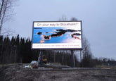 Leadleds Custom Order Led Display Advertising Billboard Outdoor LED Wall Wireless, 8.4x 4.2 Ft
